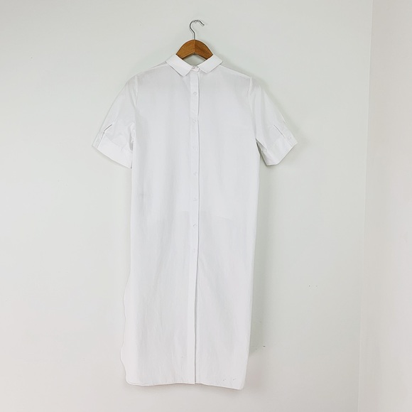 Zara TRF Collared Hi-Lo Top - Picture 4 of 7